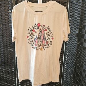 Princess Castle Tshirt With Flowers